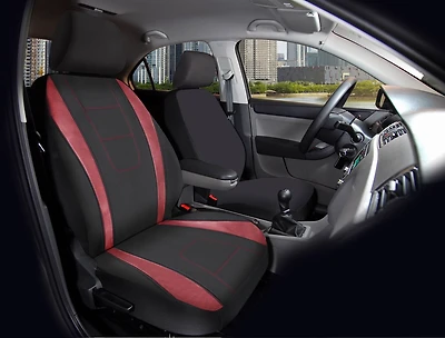 Housse de Siège Avant Auto Drive 1 Pièce Rouge Carbone