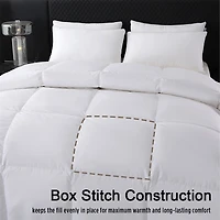 Mainstays Goose Feather Duvet Bed Duvet Twin 64 in  x 86 in All Season Bed Duvet