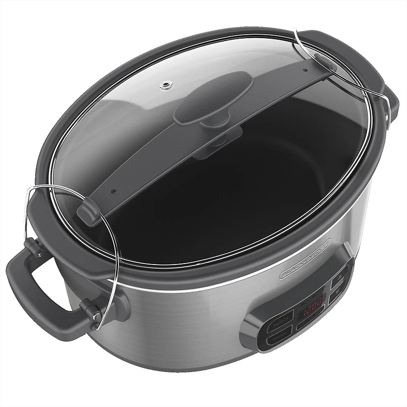 Black + Decker 7-qt Locking Lid Digital Slow Cooker