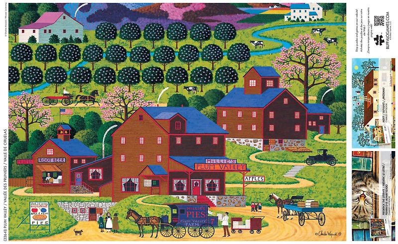 Buffalo Games Plum Valley 300-Piece Interlocking Jigsaw Puzzle for Adults Ages 14-99 Years