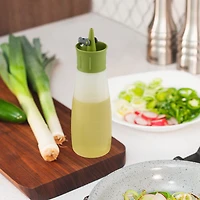 Trudeau Squeeze Oil Bottle 12OZ, 340ML, Soft Squeezing plastic Bottle Easy to Clean, Dishwasher safe