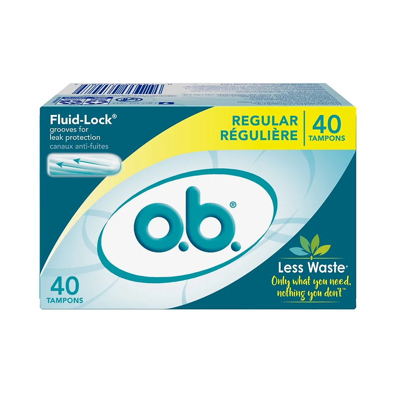 Tampons o.b. originaux sans applicateur à absorptivité régulière