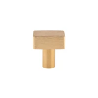 Era Square Knob 2-Pack Brushed Gold