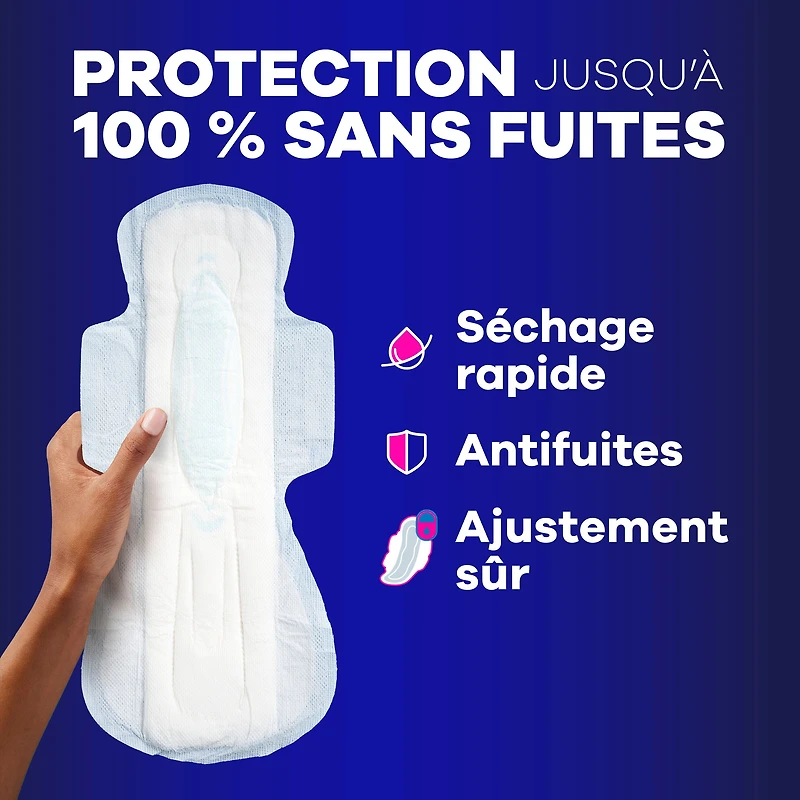 Always Maxi Overnight Pads with Wings for Women, Size 5, Extra Heavy Overnight Absorbency, Unscented