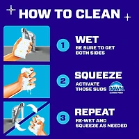 Mr. Clean Magic Eraser Sponge, Bathroom Cleaner, Soap Scum Shower & Tub Cleaner, 2 in 1 Bath, 2-Count