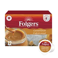 Folgers Caramel Drizzle K-Cup Coffee Pods 12 Pods