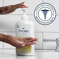 Ivory Mild & Gentle Body Wash, Milk & Honey Scent