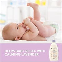Aveeno Baby Calming Comfort Baby Lotion - Colloidal Oatmeal, Glycerin, Dimethicone - Lavender & Vanilla