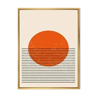 Designart Minimal Geometric Compostions Of Elementary Forms XIII FLOAT FRAME WALL ART