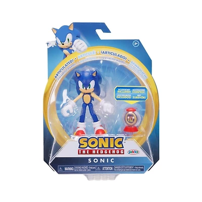 Sonic 4 Inch Figure - Sonic with Super Ring Item Box