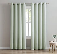 Faux Linen Single Window Panel