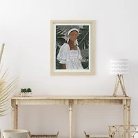 No Brand Framed 12x16 Lady Portrait Wall Art
