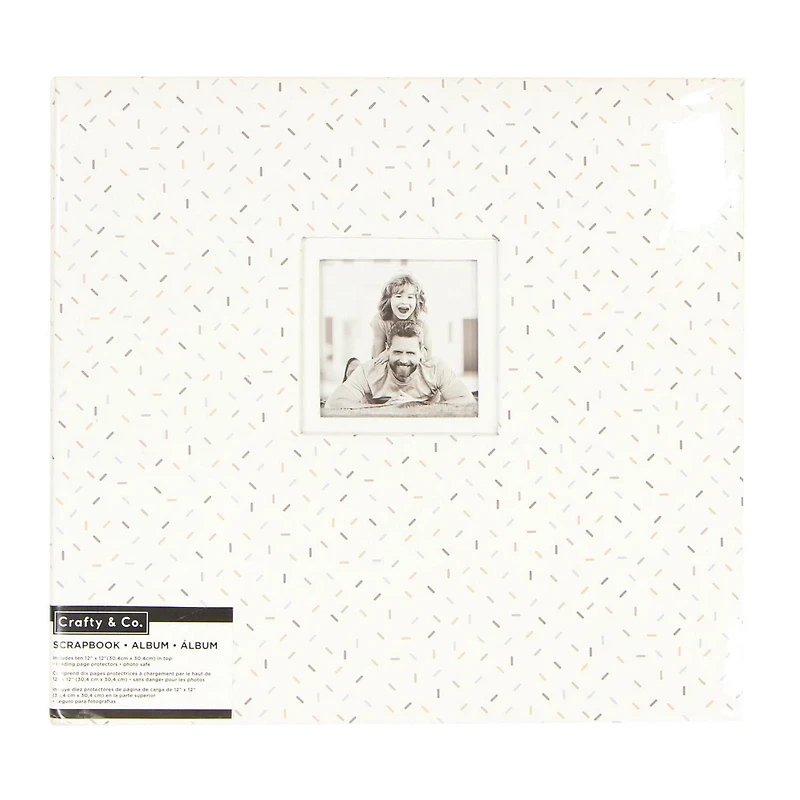 CRAFTY & CO. Scrapbook & Photo Album blanc, 10 Sheets