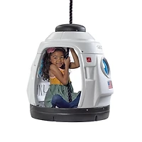 Step2 Space Capsule Swing pour enfants – Balançoire d'extérieur et cabane de jeu 2-en-1 – Siège-capsule fermé – Pour les 3 à 7 ans