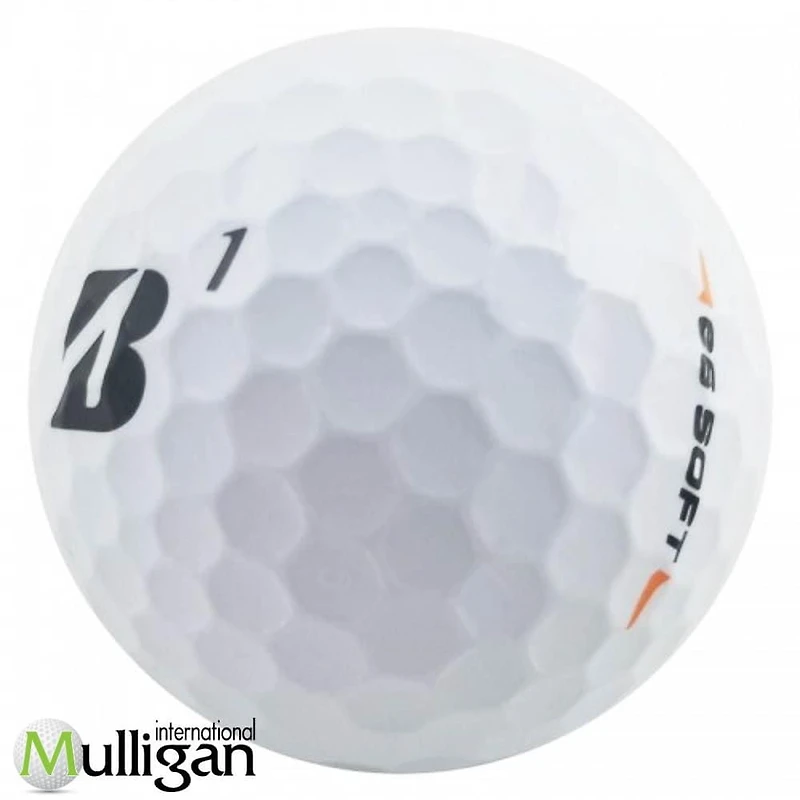 Mulligan - 12 balles de golf récupérées Bridgestone E6 Soft 5A, B;anc