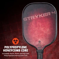Pagaie de pickleball rouge composite Onix Stryker 4