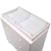 Matelas à langer profilé Delta pour enfants, blanc