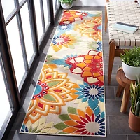 SAFAVIEH Cabana Quincy Floral Outdoor Area Rug