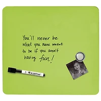 Quartet Magnetic Dry-Erase Tin Tiles, Frameless, Assorted Colours, 12" x 12"