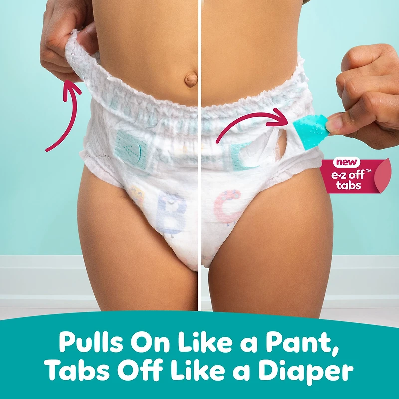 Pampers Diapers - Cruisers 360° - Size 4, 21 Count, up to 100% Leakproof Fit, Designed for Active Babies, Pull On Diaper, EZ Off Tabs Designed for Easy Changes