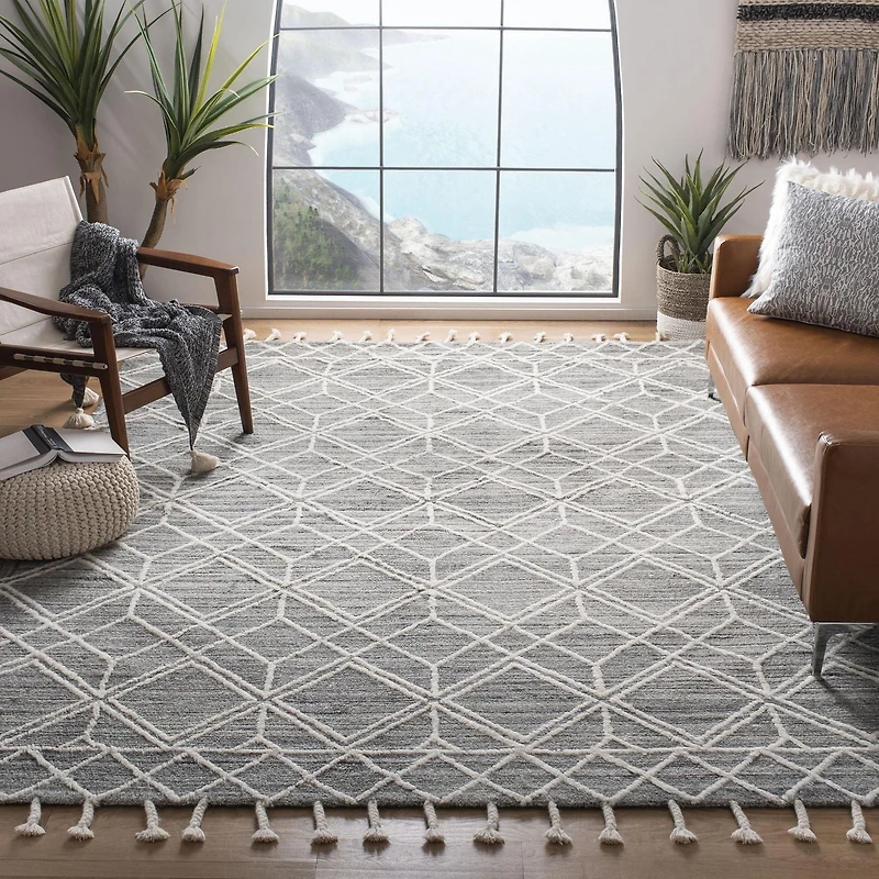 SAFAVIEH Casablanca Selma Abstract Geometric Shag Area Rug