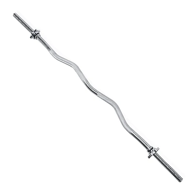 CAP Barbell Barre de Curl Standard 47" avec Extrémités Filetées