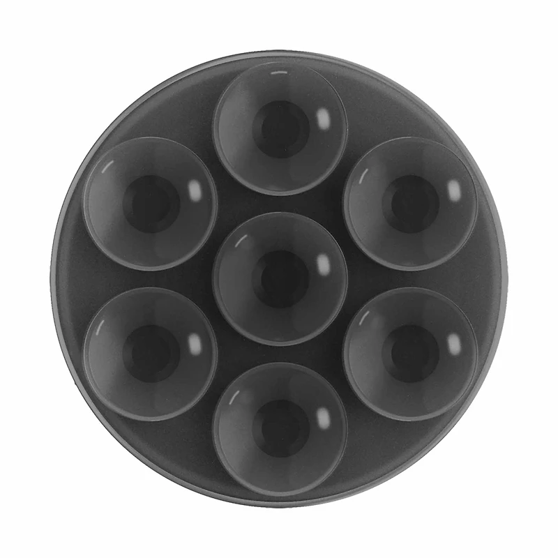 PopSockets PopGrip Suck-up pour MagSafe Rond avec Adaptateur Noir Transparent