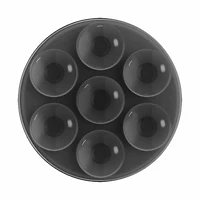 PopSockets PopGrip Suck-up pour MagSafe Rond avec Adaptateur Noir Transparent