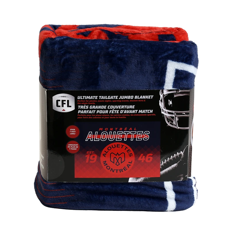 Couverture familiale des Alouettes de Montréal de la LCF, 62 po x 90 po