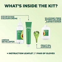Garnier Nutrisse Ultra Crème Permanent Hair Dye, 100% Grey Coverage, Natural Hair Colour with Avocado Oil, 1 Application