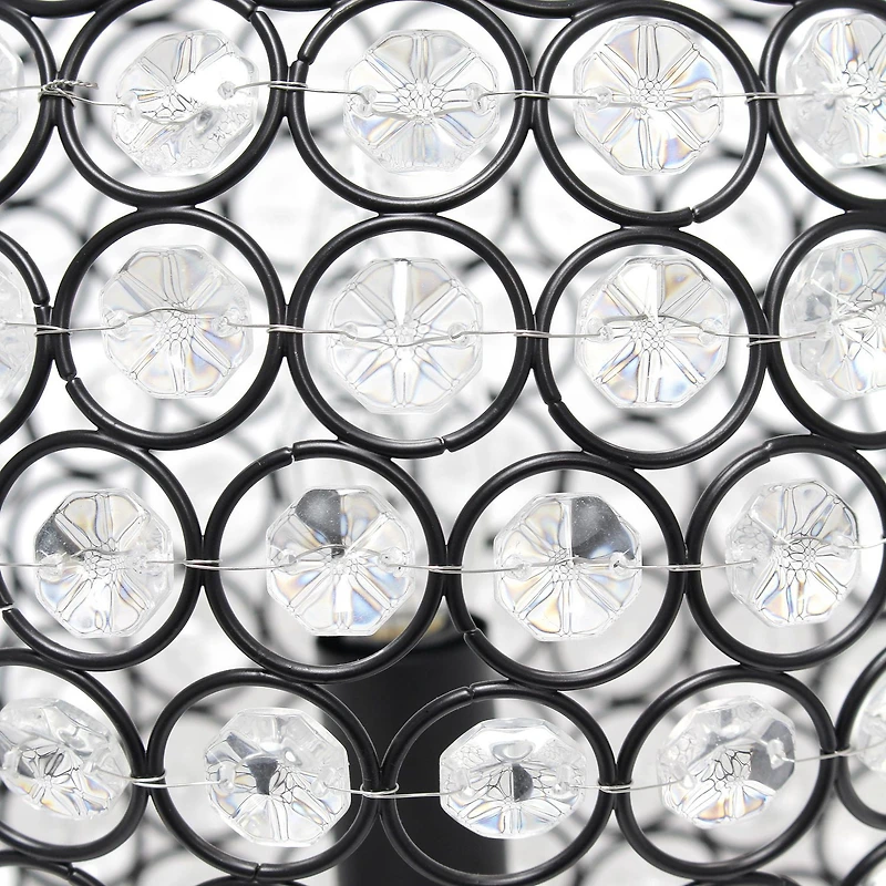 Elegant Designs Elipse 10 Inch Crystal Ball Sequin Table Lamp