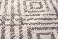 ECARPET Area Rug for Living Room, Geometric Indoor Carpet Ember Collection