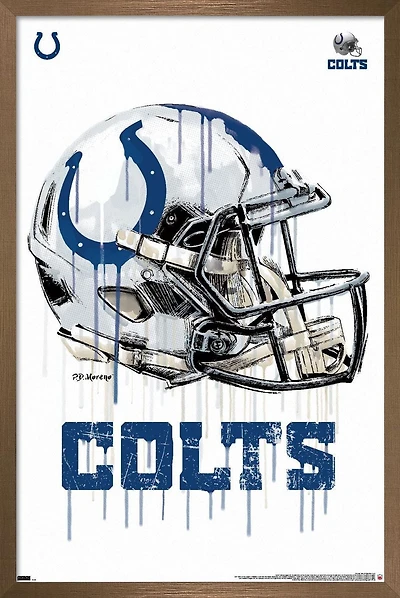 NFL Indianapolis Colts - Drip Helmet 20 Wall Poster