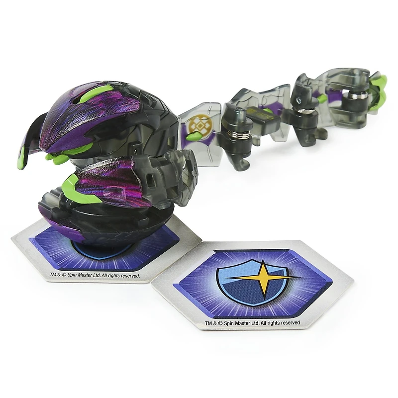 Bakugan, Crustillion, 2-inch Tall Geogan Rising Collectible Action Figure and Trading Card