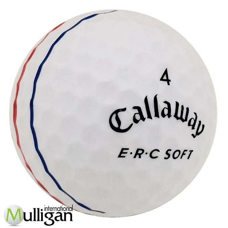 Mulligan - 60 balles de golf récupérées Callaway ERC Soft (Triple Track) 5A, Blanc