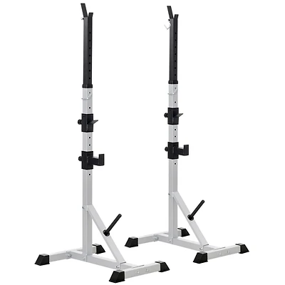 Soozier Paire de supports d'haltères acier gym domestique Supports pour haltères