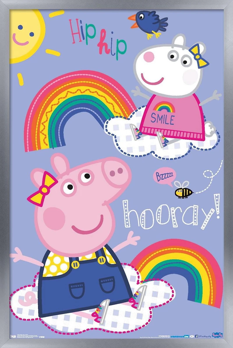 Peppa Pig - Hooray Wall Poster, 22.375" x 34"