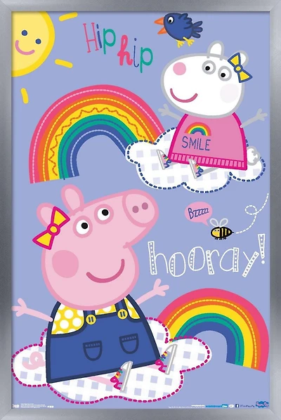 Peppa Pig - Hooray Wall Poster, 22.375" x 34"