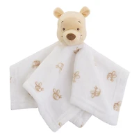 Winnie l'Ourson Couverture de Sécurité en Peluche, Nourrisson Unisexe, Ivoire et Or
