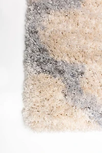 ECARPET Trellis Frieze Area Rug Fluffy Carpet for Bedroom