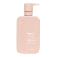 MONDAY Haircare Shampooing Volumisant avec du Collagène Hydrolysé & de l'Huile de Macadamia pour les Cheveux Clairsemés, Fins & Plats