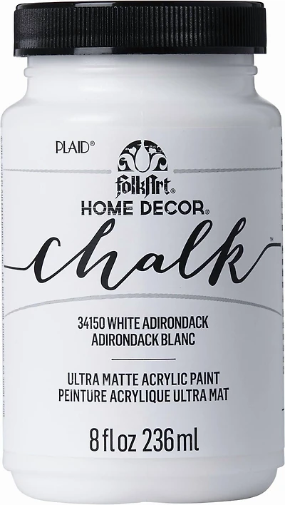 FolkArt Home Decor Chalk, 8 oz., White Adirondack