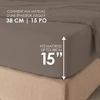 Hometrends 400 Thread Count 100% Cotton Sheet Set - Sateen