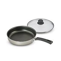 Tramontina Simple Cooking Casserole profonde pour sauter couverte antiadhésive  de 25cm – champagne