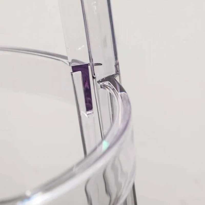 Heavenly Collection Clear Plastic Bar Stool SET OF 2