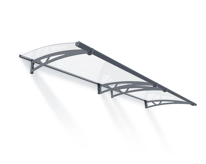 CANOPIA by PALRAM Altair 3 ft. x 9 ft. Door Awning Kit - Grey