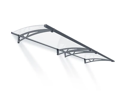 CANOPIA by PALRAM Altair 3 ft. x 9 ft. Door Awning Kit - Grey