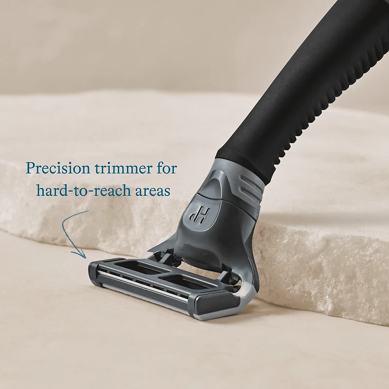 Harry's Shaving Razor for Men with 2 Razor Blade Refill Cartridges, Charcoal Grey