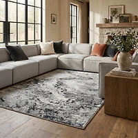 Rug Branch Sakarya Collection Contemporary Abstract Splash Indoor Runner Rug