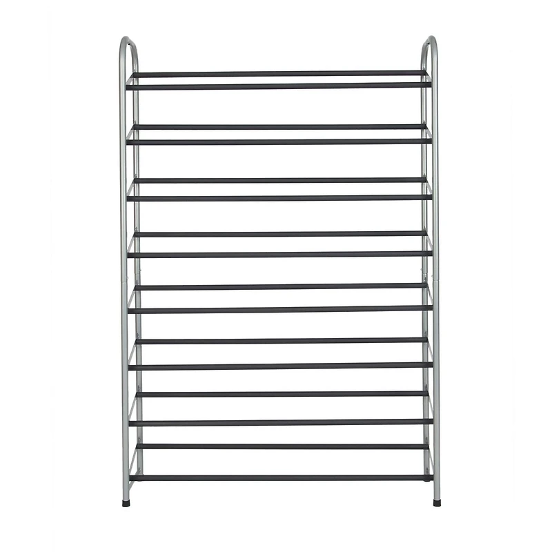 Mainstays 8 Tier shoe rack,40 Pairs, Good for Sneakers, Heels, Boots, Shoes, Grey